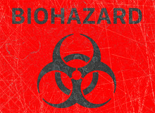 Sign Indicating The Presence Of Biological Hazards, Biohazards, Refer To Biological Substances That Pose A Threat To The Health Of Living Organisms, Primarily That Of Humans. Viruses And Bacteria
