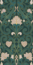 Green Floral Pattern.