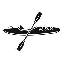 Poster - Sport kayak icon. Simple illustration of sport kayak vector icon for web design isolated on white background