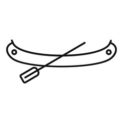 Poster - modern kayak icon. outline modern kayak vector icon for web design isolated on white background