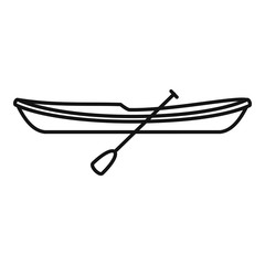 Poster - speed kayak icon. outline speed kayak vector icon for web design isolated on white background