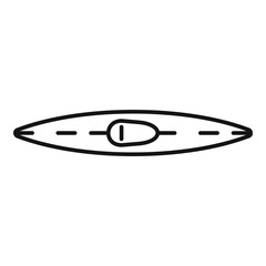 Poster - rafting kayak icon. outline rafting kayak vector icon for web design isolated on white background