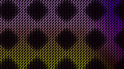 Poster - black polka dots on a colorful background, abstract pattern, 3D graphics
