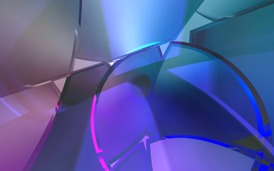 Poster - abstract modern background with smooth curve lines, space for text, illustration