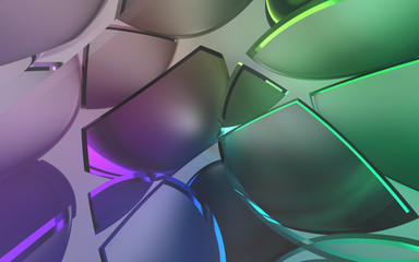 Poster - abstract modern background with smooth curve lines, space for text, illustration