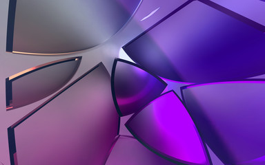 Poster - abstract modern background with smooth curve lines, space for text, illustration