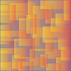 Fototapete - Squares chaotic geometric texture with space style