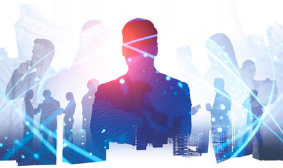 Poster - Business people international partnership concept