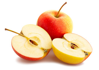 red yellow apple