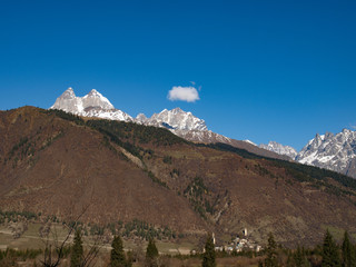 view of mountains