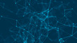 © Olena - Abstract background with connecting dots and lines. Distribution of triangular shapes in space. Big data. Network connection structure. 3D