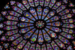 PARIS – FRANCE: The North Rose window at Notre Dame cathedral dates from 1250 and is also 12.9 meters in diameter. Its main theme is the Old Testament.
