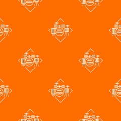 Poster - Instrument studio pattern vector orange for any web design best