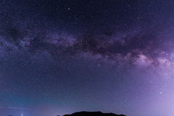 beautiful starry sky. milky way galaxy.