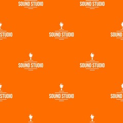 Poster - Stereo studio pattern vector orange for any web design best