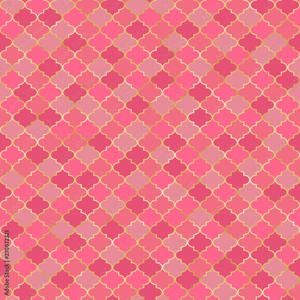 Fotografia Quatrefoil Seamless Pattern - Classic quatrefoil repeating pattern design