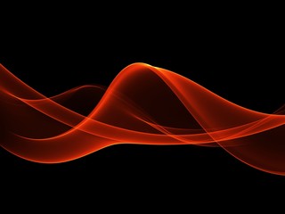 abstract orande waves background. template design