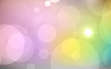 Abstract Bokeh white circle background