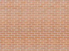 Orange Brick Wall Seamless Vector Illustration Background. Texture Pattern For Continuous Replicate