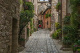 Fototapeta Na drzwi - Vicolo medievale del piccolo borgo di Spello in Umbria