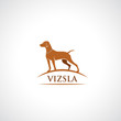 Vizsla dog symbol - vector illustration - Vector