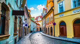 Fototapeta Uliczki - Old street in Prague