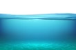 Lake underwater surfaces. Relax blue horizon background under surface sea, clean natural view bottom pool with sun rays. Vector illustration ocean