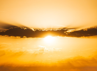 clouds in the sky at sunset