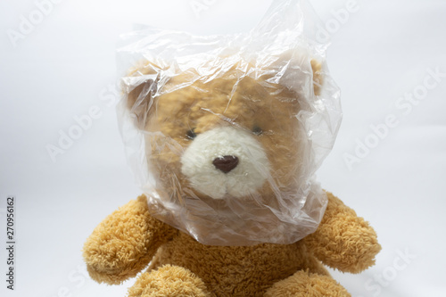 plastic bag for teddy bear