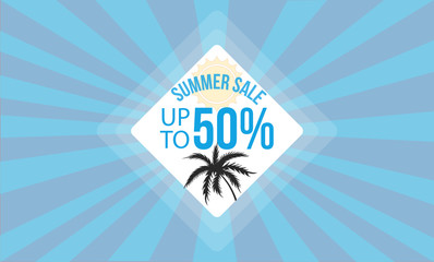 summer sale banner template