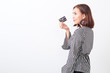 © 1981 Rustic Studio - Asian woman holding credit card