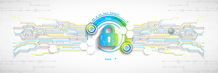Secure digital space. Virtual confidential, programming protection.