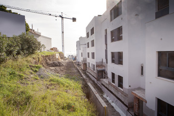 Canvas Print - construction work spain