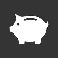 Poster - Piggy bank, money icon symbol