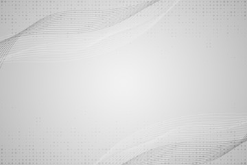 Poster - Abstract grey white waves and lines pattern. futuristic template background. Vector illustration eps10