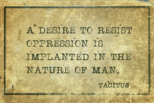 Resist Oppression Tacitus