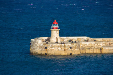 lighthouse on an island