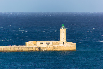 lighthouse on an island