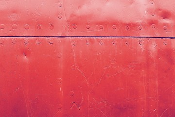 Old metal wall with rivets.
