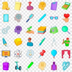 Poster - Certificate icons set. Cartoon style of 36 certificate vector icons for web for any design