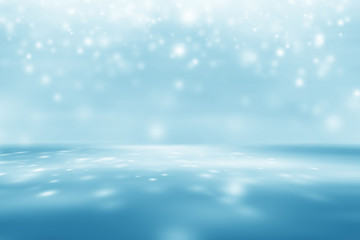Wall Mural - blue empty room studio gradient used for background and display your product
