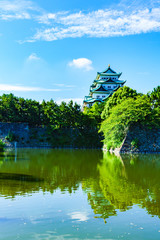 Wall Mural - The appearance of Nagoya castle taken photo from a public road