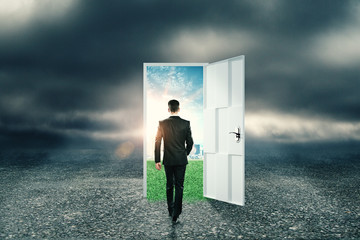 Poster - Success and doorway concept