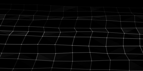 Poster - Abstract technology background. Science background. Big data. Background vector. Plexus effect. Network connection structure. Vector illustration.