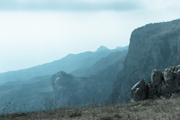 Wall Mural - view of mountains