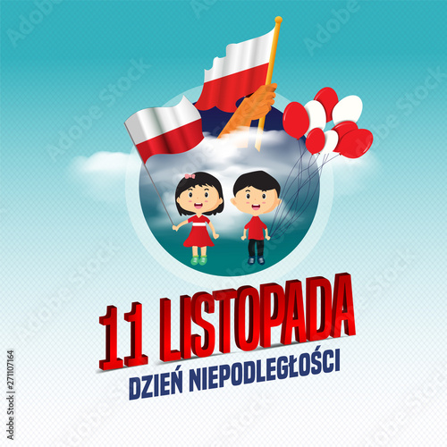 Vector Illustration On The Theme Independence Day Of Poland