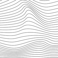 Poster - Wave background. Wave 3d. Abstract mesh background. Design for poster. Vector illustration.