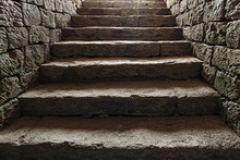 Ancient Stone Stairs In The Fortress