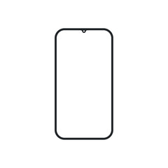 Aufkleber - Smartphone icon on white background vector illustration. Flat Icon Mobile Phone, Handphone