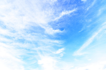 The nature of blue sky with cloud in the morning.